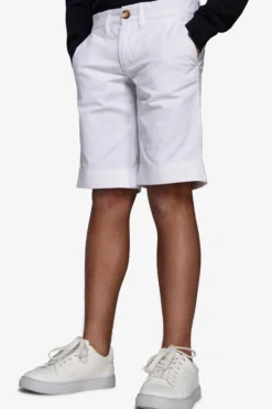 Bermuda chino basic in cotone bianco Kids