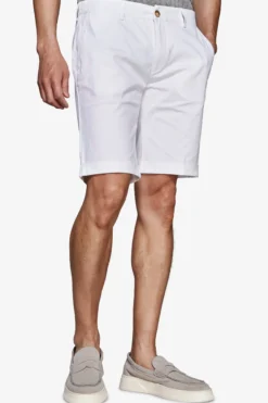 Bermuda chino basic in cotone bianco