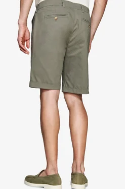 Bermuda chino basic in cotone verde