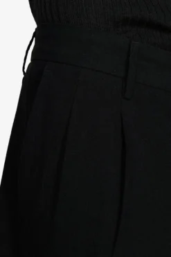 Bermuda misto lino nero 