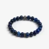 Bracciale perle medie blu