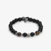 Bracciale perle medie nero