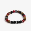 Bracciale perle medie rosso