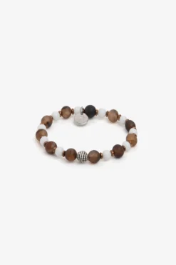 Bracciale perle piccole tortora