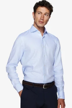 Camicia "la Picoco" operata celeste slim