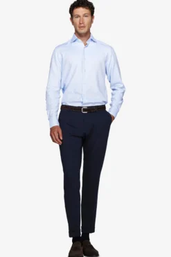 Camicia "la Picoco" operata celeste slim