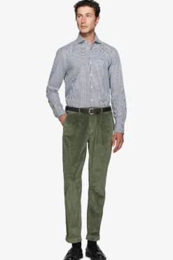 Camicia pied de poule verde