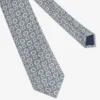 Cravatta bicolore grigio