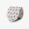 Cravatta disegno cashmere burro