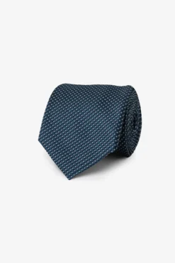 Cravatta jacquard disegno cashmere navy