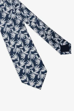 Cravatta jacquard fiore all over