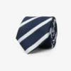 Cravatta jacquard regimental blu