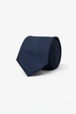 Cravatta punta spillo blu