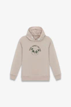 Felpa con cappuccio sabbia Kids