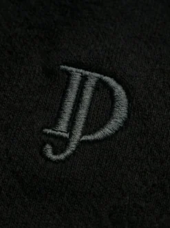 Felpa full zip con cappuccio nera