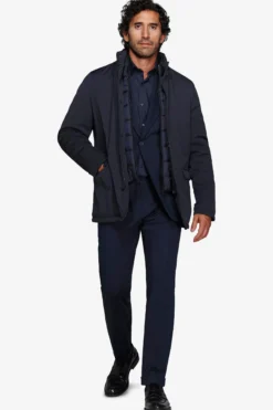Field jacket tecnica blu