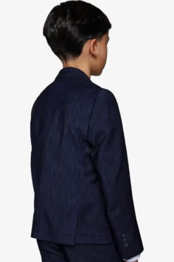 Giacca effetto denim blu scuro Kids