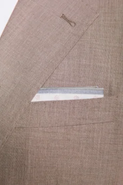 Giacca in grisaglia leggera fango