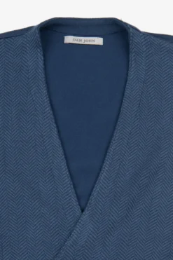 Gilet doppiopetto fantasia herringbone avion