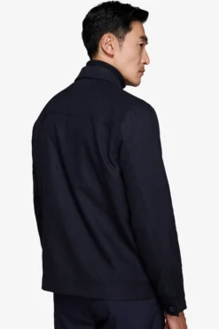 Giubbotto corto Herringbone blu
