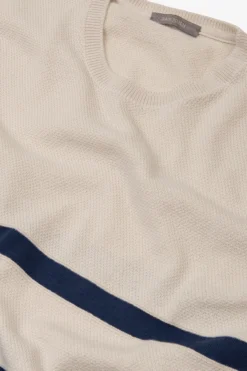 Maglia a righe piazzate ghiaccio