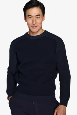 Maglia bimaterica DNJ blu