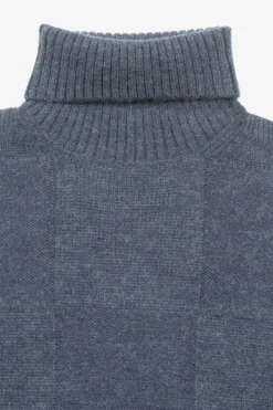 Maglia dolcevita a quadri avion