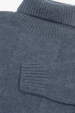 Maglia dolcevita a quadri avion