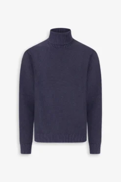 Maglia dolcevita armaturata viola