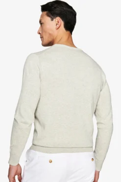 Maglia girocollo basic in cotone grigia