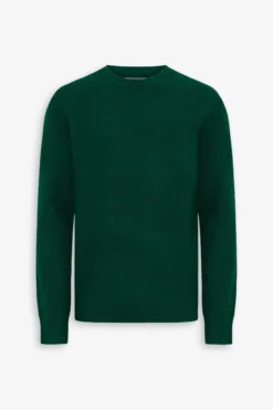 Maglia girocollo effetto termico verde