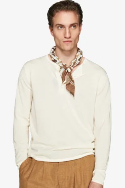 Maglia misto lino chester burro