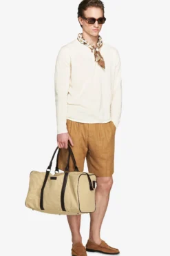 Maglia misto lino chester burro