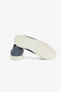 Mocassino scamosciato denim