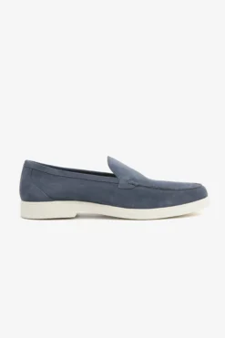 Mocassino scamosciato denim