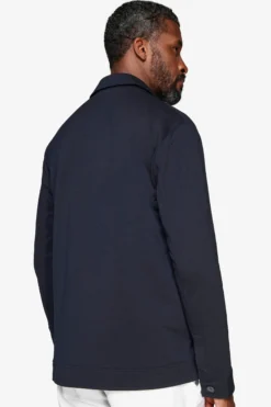 Overshirt jersey blu