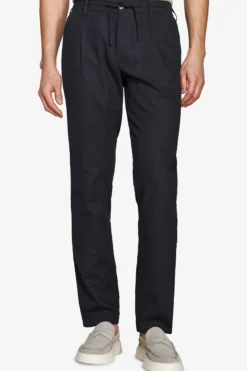Pantalaccio misto lino navy