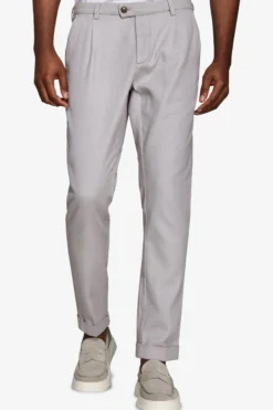 Pantaloni cavalry grigio chiaro
