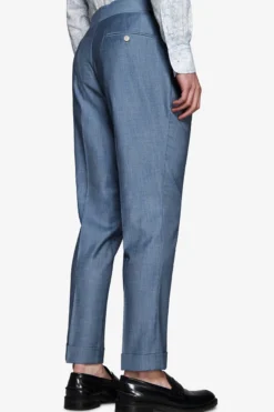 Pantaloni effetto denim avion