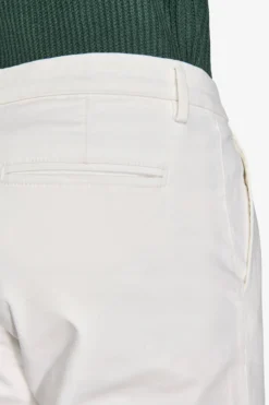 Pantaloni gabardina stretch bianco