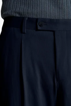 Pantaloni jersey stretch blu