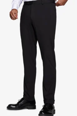 Pantaloni jersey tecnico neri slim