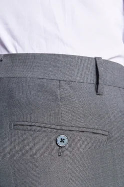 Pantaloni principe di galles grigi