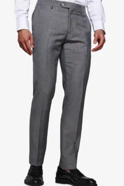 Pantaloni principe di galles grigi