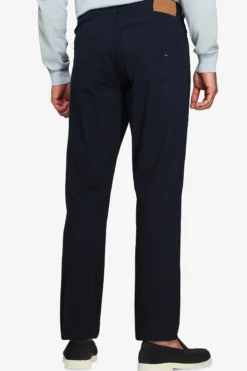 Pantaloni 5 tasche gabardina blu