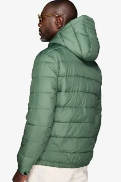 Piumino trapuntato verde 