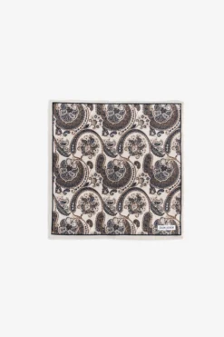 Pochette disegno cashmere blu