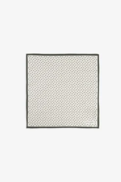 Pochette disegno micro fiore panna