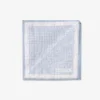 Pochette micro check celeste