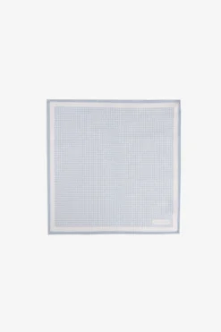 Pochette micro check celeste